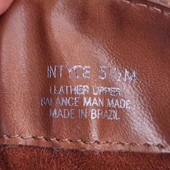 Steve Madden Tan Leather Intyce Boots w/Slight Wedge Heel Size 5.5 - Picture 11 of 11